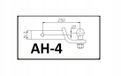 Auto Hak 5K PARTS SP. Z O.O. Haakkogel verlengde verhoogde ADAPTER USA AH-4 Zwart