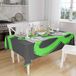 Bonamaison Tafelkleed, Anti-Mold, Sneldrogend, Waterdicht, 100% Polyester Tafellaken, Neon groene rook, 140 x 160 Cm