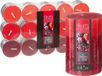 Atmosphera Set de bougies parfumées - 1x bougie pilier et 30x bougies chauffe-plat - Fruits rouges