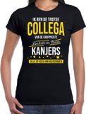 Bellatio Decorations Shoppartners Bv Ik ben de trotse collega van de leukste en beste kanjers cadeau t-shirt zwart voor dames - kado voor een collega S