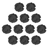 Offgridtec® 12 stuks kinderbeveiliging voor stopcontactbeveiliging insteekbaar stopcontactdoppen zwart