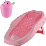 Relaxdays kit aide bain bébé avec gobelet lavage cheveux anti-larmes, rose
