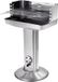 Happiq Koolgrill avec bac à charbon – Grill portable en acier inoxydable avec régulateur de ventilation et espace de rangement – Convient pour jardin, camping et extérieur – 87x89x89 cm