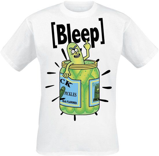 Rick And Morty Cotton Division Rick And Morty I´m A Bleep Pickle Heren T-shirt - wit - XL