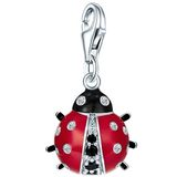 Rafaela Donata Charm Zilver Lieveheersbeestje Zirkonia Wit Briljant 925 Zilver