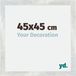 Your Decoration Cadre photo 45x45 cm - MDF - Argent Brillant Vintage - Mura
