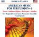 Outhere Naxos New England Conservatory Percussion Ensemble, Frank Epstein - American Music For Percussion 1 (CD)