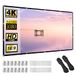 Lejiada Projectiescherm, 100 inch 16:9 HD 4K opvouwbaar anti-vouw draagbare films projectorscherm voor thuisbioscoop buiten indoor ondersteuning dubbelzijdige projectie