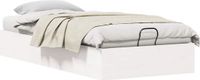 vidaXL - Bedframe - met - opbergruimte - Wit - 90 x 190 cm