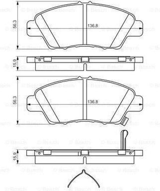 BOSCH 0 986 494 562 Brake Pads Set
