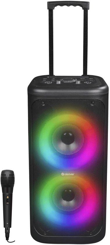 Denver TSP-353 Bluetooth Party Speaker - Black - 400W - Includes Microphone