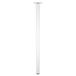 Wagner 12166001 Meubelpoot/tafelpoot/meubelvoet Classic Retro - Ø 30 x 60 mm, geïntegreerde schroefplaat 60 x 60 mm, binnenschroefdraad Ø 10 mm, staal gepoedercoat wit