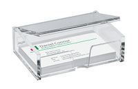 SIGEL VA112 Visitekaartjesbox voor 80 kaarten, transparant acryl