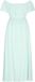 IZIA Jurk Jelly Mint Off Shoulder Lange Mouw A-lijn Viscose