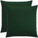 vidaXL Kussensloop - 2 st - HEERLEN - Donkergroen - 65 x 65 cm - Stof