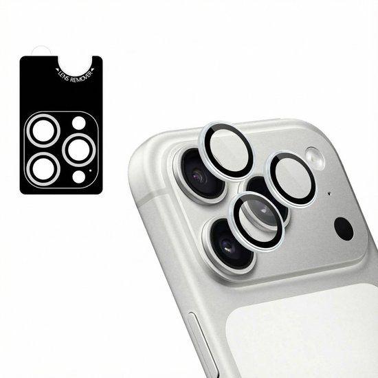 imoshion Camera Lens Protector - Geschikt voor Apple iPhone 17 Pro Max / 17 Pro - 2 Pack - Zilver