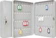 Wedo 10256537X sleutelkast (voor 70 sleutels, gepoedercoat plaatstaal 28 x 6 x 37 cm, veiligheidsslot inclusief 2 sleutels) lichtgrijs