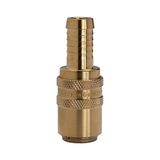 Riegler 107953-280.01 Tempereerkoppeling DN 9, pin 13 mm, afsluitventiel, tuit recht, 1 stuk