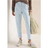 CECIL 7/8 Mid Waist Slim Legs broek in casual fit lichtblauw