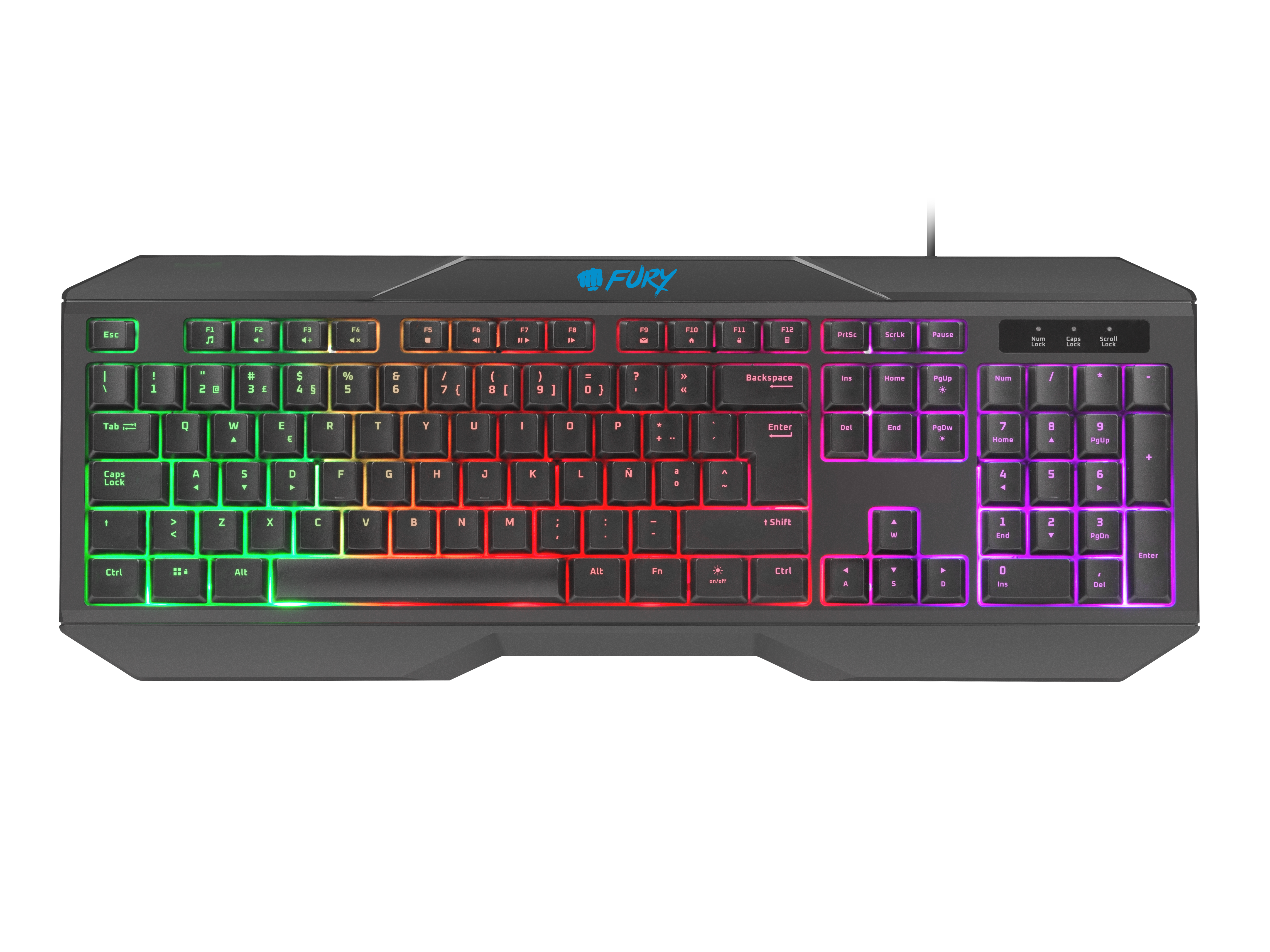 Fury Thunderstruck 3.0 Toetsenbord Zwart