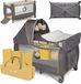 OEM Sven Plus 2in1 Kinder Reisbed met commode - Babybox 125x65x75cm - Schommelfunctie - Klamboe - Veiligheidsslot - LockGuard - Praktische organizer - Hoogteverstelling - voor kinderen van 0 tot 15kg - Co Sleeper