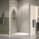 Brauer Void - Porte de douche - Verre clair - 160 x 200 cm