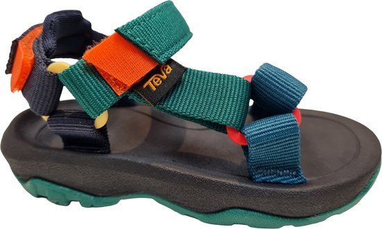 Teva Hurricane XLT 2 Kinder Sandalen - Zwart/Groen Maat 20