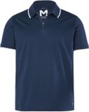 Men Plus Heren Poloshirt Korte Mouw Jersey Rits tot 8XL - Navy Blauw - Maat 8XL