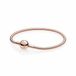 PANDORA 580728 Moments zilver rosékleurig - 18 cm