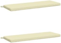vidaXL - Coussin de banc - SOEST - 2 pièces - 100% Polyester - Crème