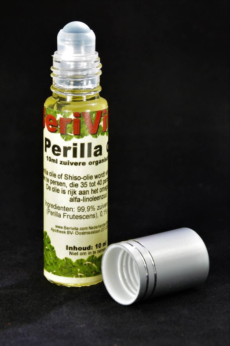 Berivita Perilla Olie Puur & Koudgeperst Roller 10ml 100% natuurlijk krachtig & puur