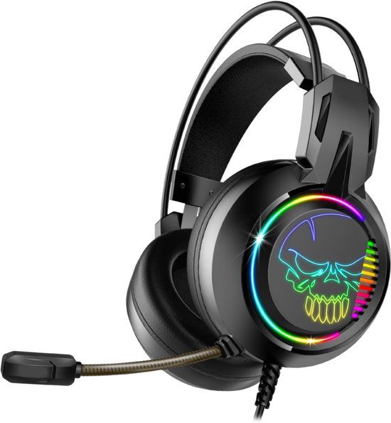 Spirit of Gamer ELITE-H10 Gaming Headset - 7.1 Virtueel Surround Sound - RGB Verlichting - USB Aansluiting - PC Compatible - Gamer Koptelefoon Met Microfoon