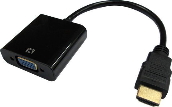 DLH DY-TU4746B video kabel adapter 0,24 m HDMI Type A (Standaard) VGA (D-Sub) + Micro-USB Type-B Zwart