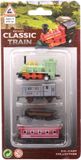 Johntoy Diecast locomotief met drie wagons. 3+