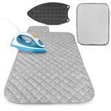 Strijkplankkussen met siliconen pad - strijkplank siliconen hittebestendige mat strijkdeken draagbare strijkplank ijzeren pad warmtepersmat - strijkmat voor tafelblad ijzeren steunkussen