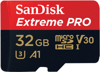 SanDisk Extreme Pro MicroSDHC 32GB - 100MB/s Read - 90MB/s Write - With Adapter