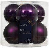 Kaemingk B.V. Boules de Noël verre d8 cm figue 6 pièces