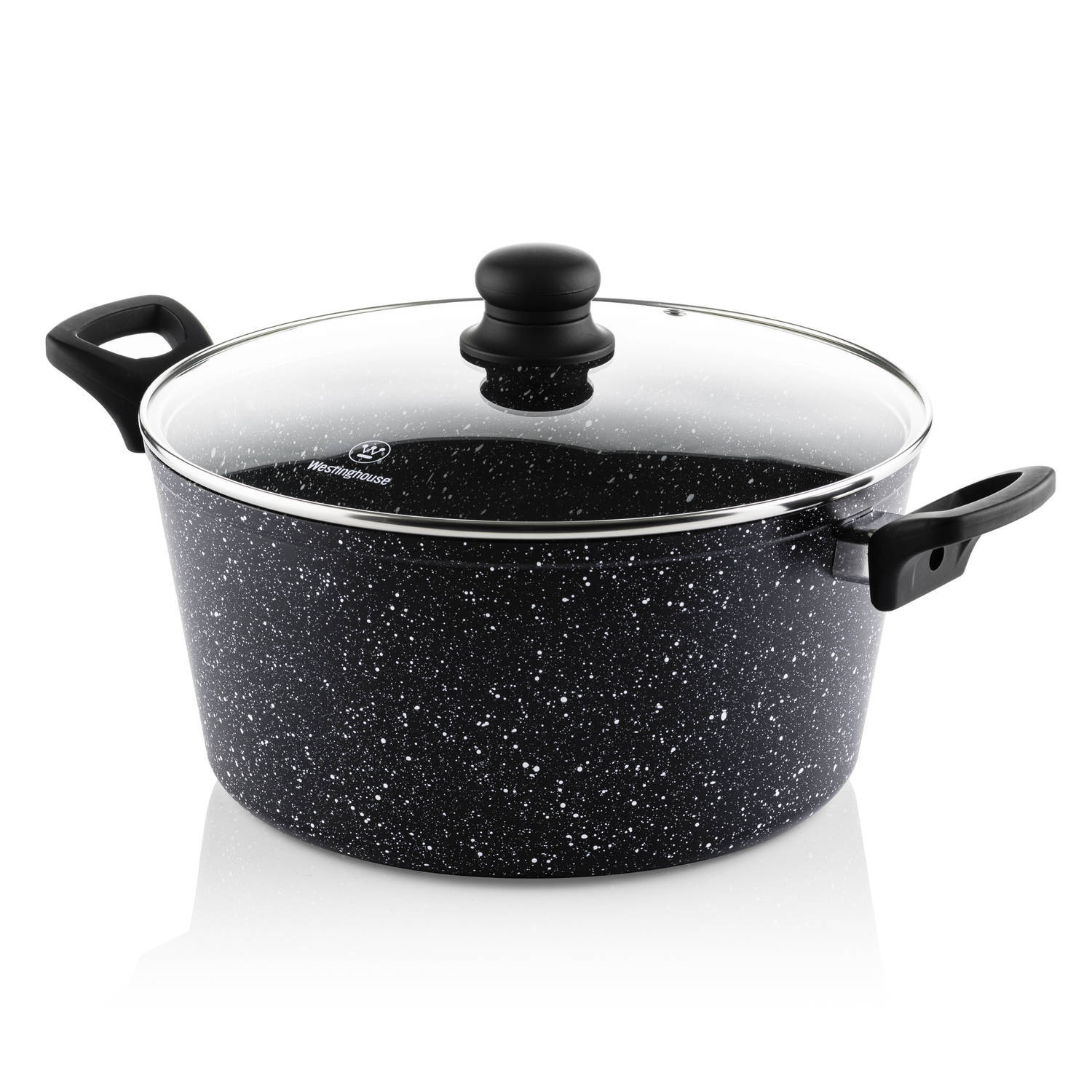 Westinghouse kookpan 28 cm black marble