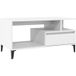 Icecat Table Basse Table De Salon Table De Café Blanc 90x49x45 cm Bois D'Ingénierie