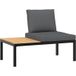 Maison Exclusive - Banc de jardin avec coussins noir aluminium