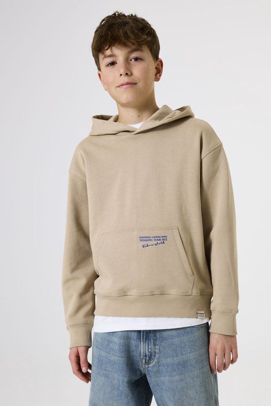 GARCIA Jongens Print Sweater Bruin Lange mouw