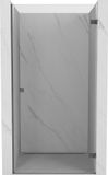 Mexen Lunar-B porte de douche pivotante droite 65 cm, transparent, canon de fusil brossé