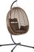 vidaXL Fauteuil suspendu en polyrotin, couleur café