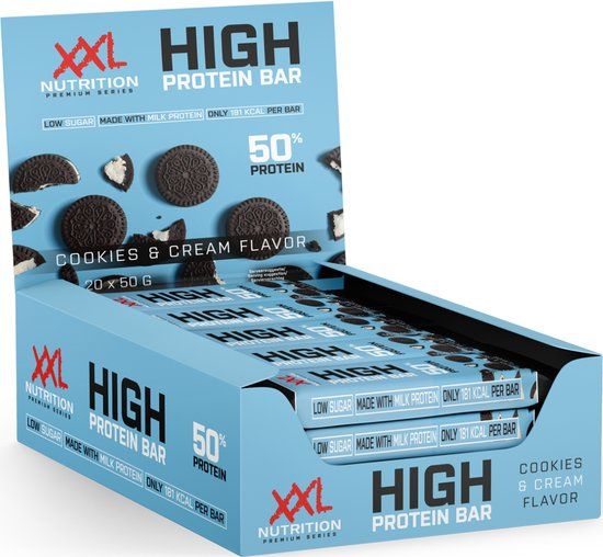 XXL Nutrition - High Protein Bar 2.0 Cookies & Cream - 20 Pack