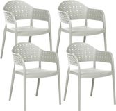 Beliani NARINO - Set van 4 stoelen - Groen - Polypropyleen