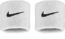 Nike Swoosh Classic 2-Pack Bandeaux poignet Blanc