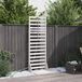 Prolenta Maison Exclusive Buitendouche, 225 cm, massief hout (dennenhout) en roestvrij staal, wit