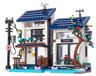 Kit de construction - Maison de plage - 813 pièces - Bleu et blanc