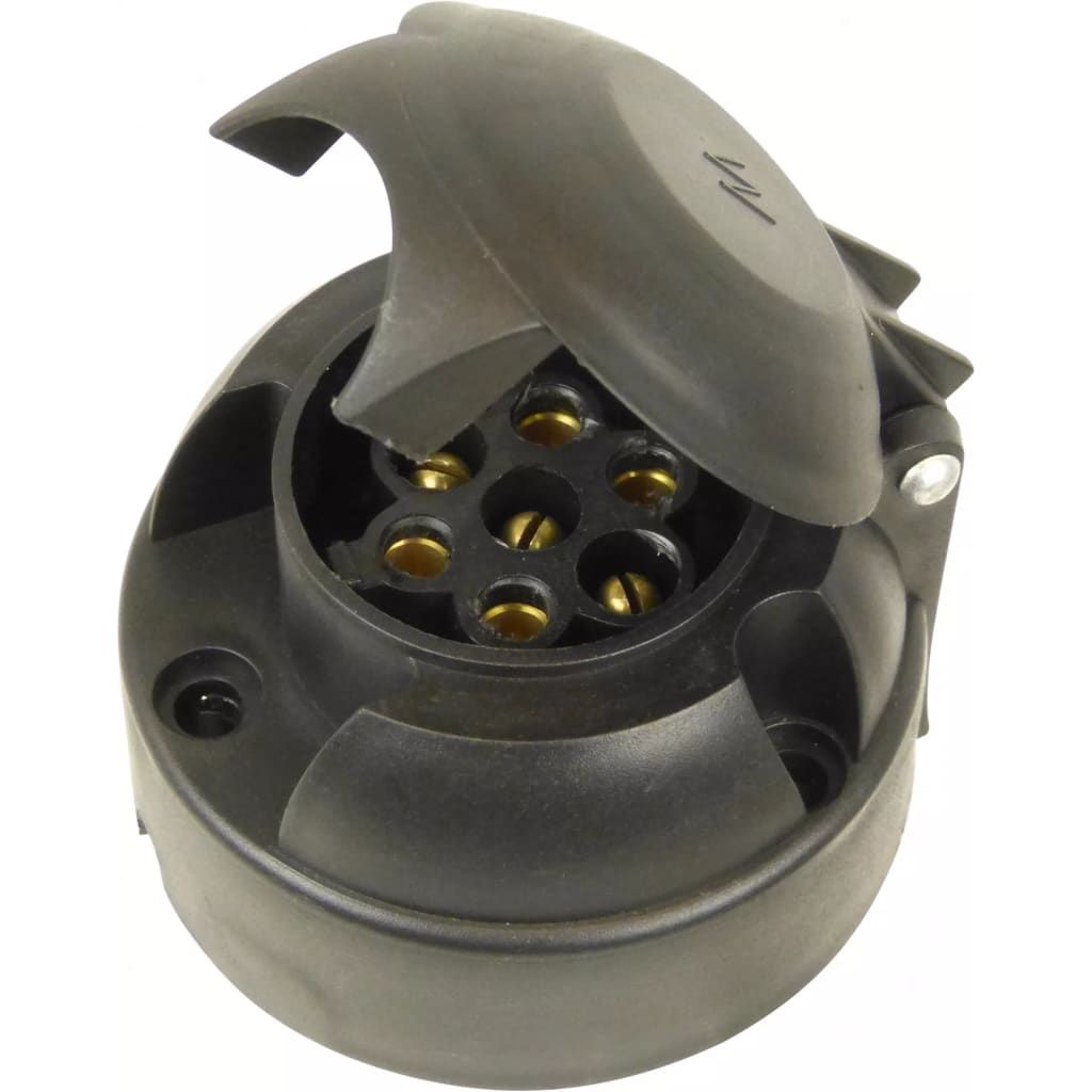 Carpoint stekkerdoos 7-polig kunststof zwart