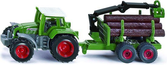 SIKU 1645 Tractor met Aanhanger - Fendt - 1:87 - Groen